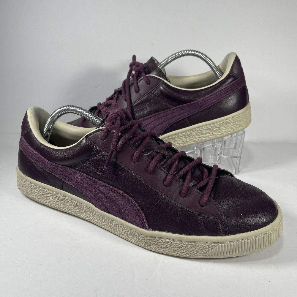 Puma Basket Classic LFS Burgundy Wine Red Leather Men’s Size 12 361352-03